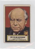 Lord William Beaverbrook