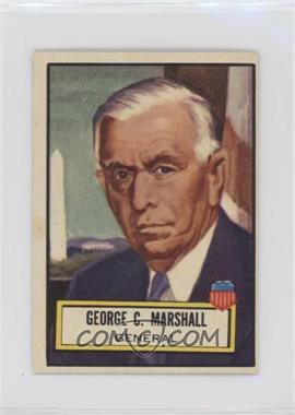 1952 Topps Look 'n See - [Base] #107 - George C. Marshall