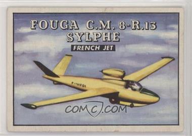 1952 Topps Wings - Friend or Foe - R707-4 #186 - Fouga C.M. 8-R.13 Sylphe