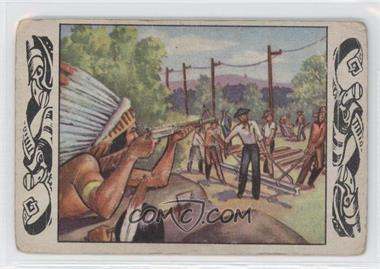 1953 Bowman Frontier Days - R701-5 #17 - Hazards of Track Laying [Poor to Fair]