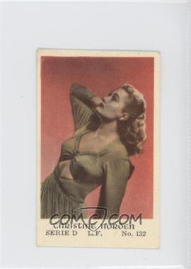 1953 Dutch Gum Serie D - [Base] #132 - Christine Norden [Good to VG‑EX]