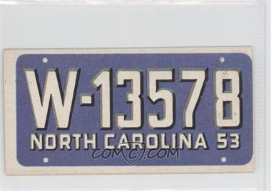 1953 Topps License Plates - [Base] #27 - North Carolina