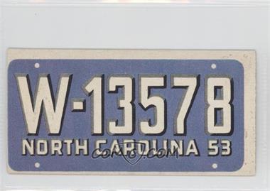 1953 Topps License Plates - [Base] #27 - North Carolina