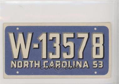 1953 Topps License Plates - [Base] #27 - North Carolina