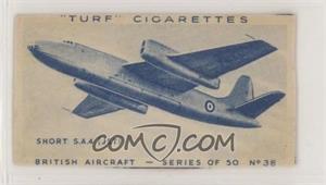 1953 Turf British Aircraft - Tobacco [Base] #38 - Short S.A.4 [Poor to Fair]