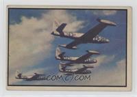 Four F-84 Thunderjets Over Japan [COMC RCR Poor]