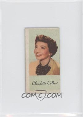 1954 Peerless Engrav-o-tints Color Litho U.S.A. - [Base] #_CLCO - Claudette Colbert