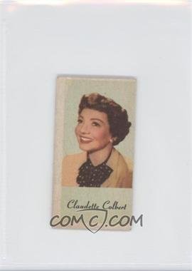 1954 Peerless Engrav-o-tints Color Litho U.S.A. - [Base] #_CLCO - Claudette Colbert