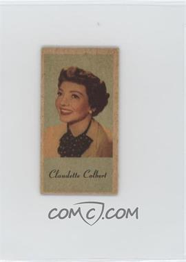 1954 Peerless Engrav-o-tints Color Litho U.S.A. - [Base] #_CLCO - Claudette Colbert