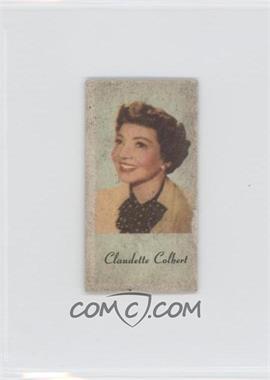 1954 Peerless Engrav-o-tints Color Litho U.S.A. - [Base] #_CLCO - Claudette Colbert