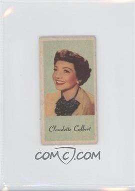 1954 Peerless Engrav-o-tints Color Litho U.S.A. - [Base] #_CLCO - Claudette Colbert