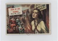 Joan of Arc Burned