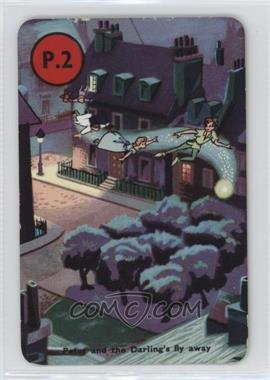 1955 Pepys Disney Peter and the Pirates (Peter Pan) Card Game - [Base] #P.2 - Peter and the Darling's fly away