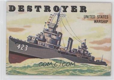1955 Topps Rails and Sails - [Base] #133 - Destroyer