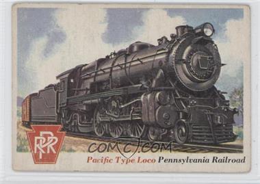 1955 Topps Rails and Sails - [Base] #38 - Pacific Type Loco [Good to VG‑EX]