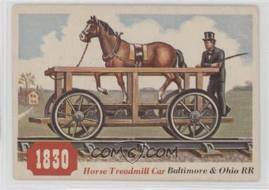 1955 Topps Rails and Sails - [Base] #71 - Horse Treadmill Car