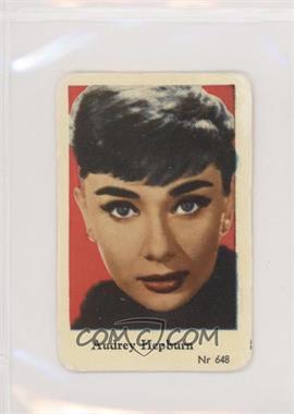 1956 Dutch Gum Nr Set - [Base] #Nr 648 - Audrey Hepburn [Good to VG‑EX]