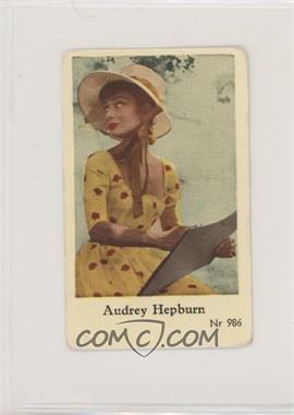 1956 Dutch Gum Nr Set - [Base] #Nr 986 - Audrey Hepburn [Good to VG‑EX]