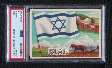 1956 Topps Flags of the World - [Base] #29 - Israel [PSA 4 VG‑EX]