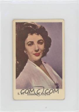 1957 Dutch Gum S. Set - [Base] #S. 67 - Elizabeth Taylor [Poor to Fair]