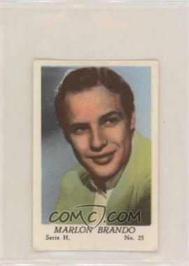 1957 Dutch Gum Serie H. - [Base] #25 - Marlon Brando