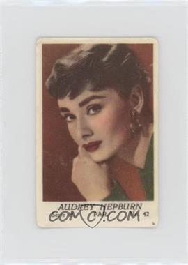 1957 Dutch Gum Serie H. - [Base] #42 - Audrey Hepburn [Good to VG‑EX]