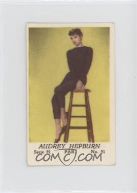 1957 Dutch Gum Serie H. - [Base] #51 - Audrey Hepburn