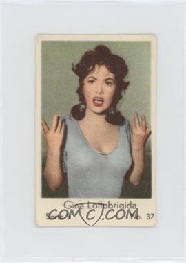 1957 Dutch Gum Serie S - [Base] #37 - Gina Lollobrigida