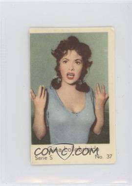 1957 Dutch Gum Serie S - [Base] #37 - Gina Lollobrigida