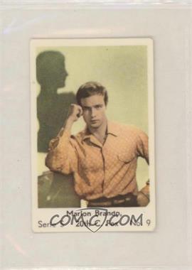 1957 Dutch Gum Serie S - [Base] #9 - Marlon Brando [Good to VG‑EX]