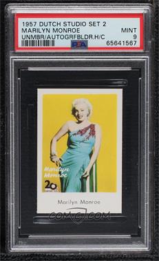 1957 Dutch Gum Unnumbered Studio Series 2 Autografbilder - [Base] #_MAMO - Marilyn Monroe [PSA 9 MINT]