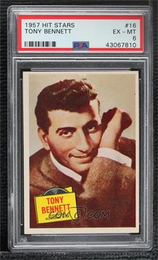 1957 Topps Hit Stars - [Base] #16 - Tony Bennett [PSA 6 EX‑MT]