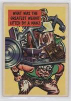 What Was The Greatest Weight Lifted By A Man?