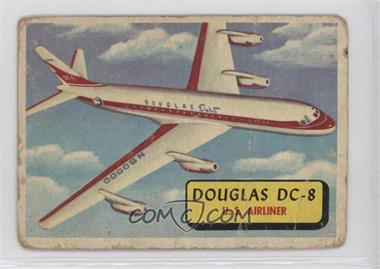 1957 Topps Planes of the World - [Base] - Blue Back #12 - Douglas DC-8 [Poor to Fair]