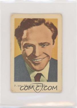 1958 Dutch Gum P. Set - [Base] #P. 104 - Marlon Brando [Poor to Fair]