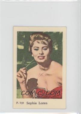 1958 Dutch Gum P. Set - [Base] #P. 139 - Sophia Loren