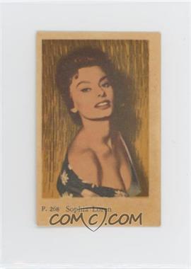 1958 Dutch Gum P. Set - [Base] #P. 268 - Sophia Loren