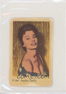 1958 Dutch Gum P. Set - [Base] #P. 268 - Sophia Loren [Poor to Fair]