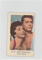 Gina Lollobrigida, Tony Curtis [COMC RCR Poor]