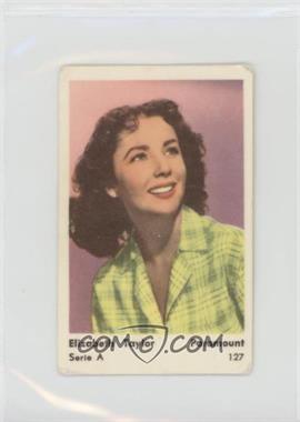 1958 Dutch Gum Serie A - [Base] #127 - Elizabeth Taylor [Good to VG‑EX]