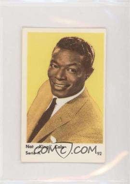 1958 Dutch Gum Serie A - [Base] #92 - Nat King Cole