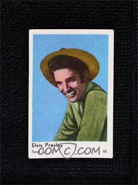 1958 Dutch Gum Serie T - [Base] #91 - Elvis Presley [Poor to Fair]