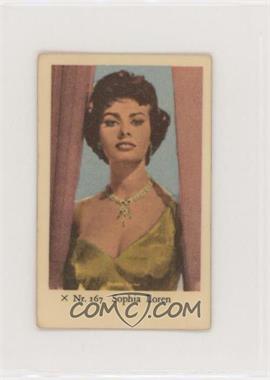 1958 Dutch Gum X Nr. Set - [Base] #X Nr. 167 - Sophia Loren [Good to VG‑EX]