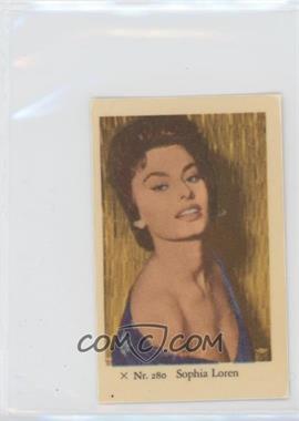 1958 Dutch Gum X Nr. Set - [Base] #X Nr. 280 - Sophia Loren