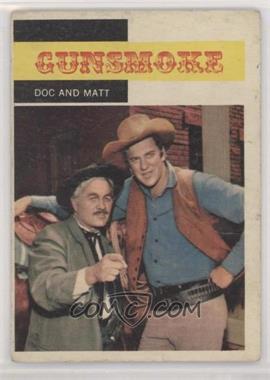 1958 Topps TV Westerns - [Base] #3 - Gunsmoke - Doc and Matt [Good to VG‑EX]