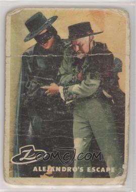 1958 Topps Walt Disney's Zorro - [Base] #66 - Alejandro's Escape [Poor to Fair]