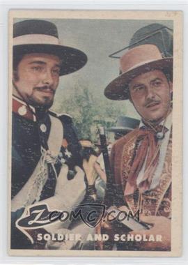 1958 Topps Walt Disney's Zorro - [Base] #7 - Soldier and Scholar