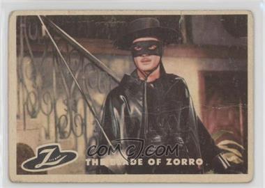 1958 Topps Walt Disney's Zorro - [Base] #86 - The Blade of Zorro [COMC RCR Poor]