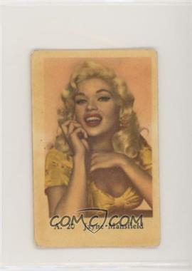 1959 Dutch Gum A. Set (Serif) - [Base] #A. 20 - Jayne Mansfield [Poor to Fair]