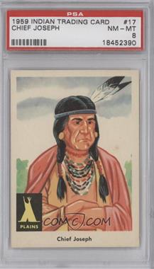 1959 Fleer Indian Trading Cards - [Base] #17 - Chief Joseph [PSA 8 NM‑MT]